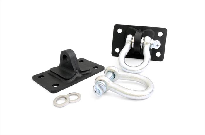 D Ring Shackles and Mounts Stubby Winch Bumpers Jeep Wrangler JK/Wrangler Unlimited (07-18) Rough Country