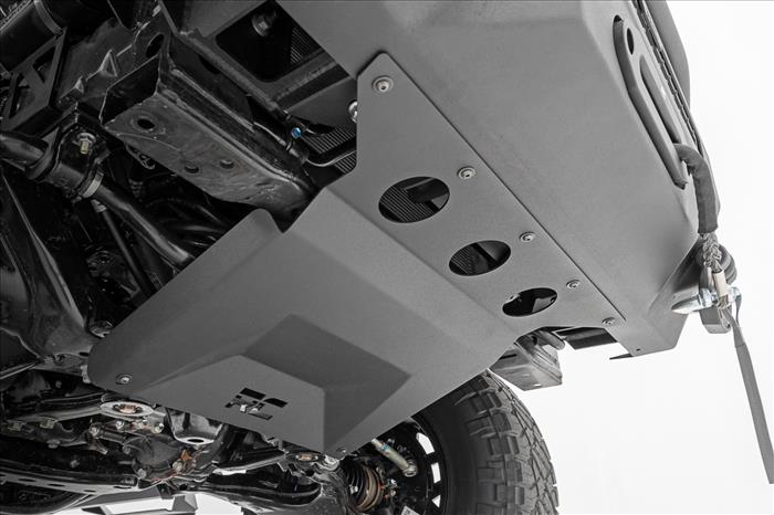Front Bumper High Clearance 9500-Lb Pro Series Winch Synthetic Rope Toyota Tacoma 4WD (16-23) Rough Country