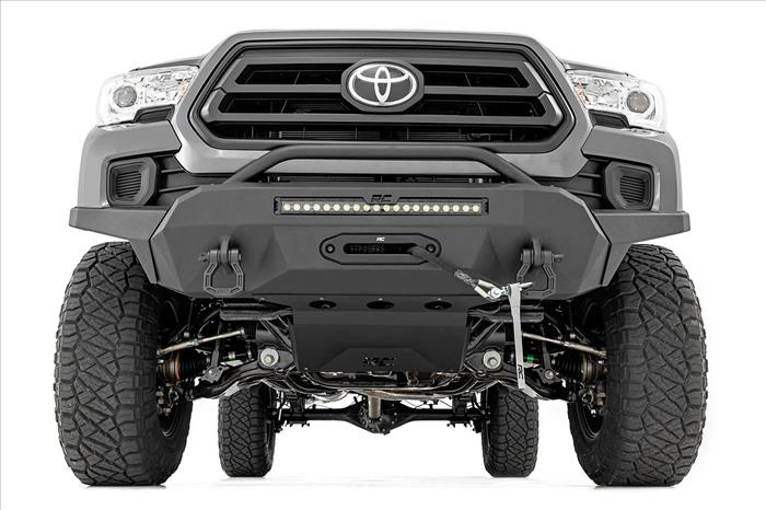Front Bumper High Clearance Hybrid 20 Inch Black DRL LED Toyota Tacoma (16-23) Rough Country