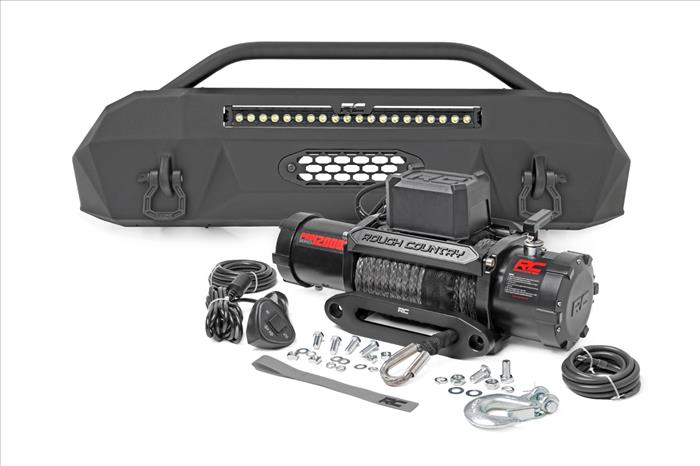 Front Bumper Hybrid 20 Inch Black DRL LED Toyota Tacoma 4WD (2016-2023) Rough Country