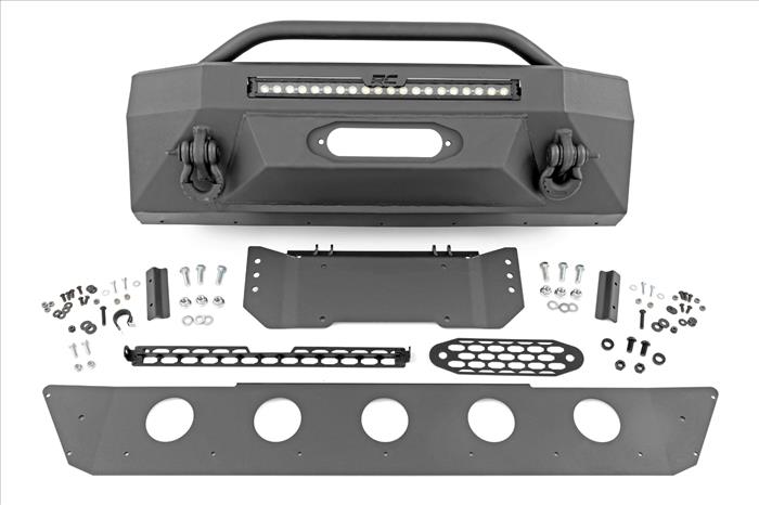 Front Bumper Hybrid 20 Inch Black LED Amber Toyota 4Runner 2WD/4WD (14-24) Rough Country