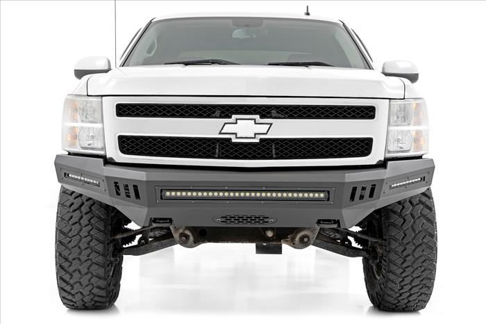 Front High Clearance Bumper Black LEDs Chevy Silverado 1500 2WD/4WD (07-13) Rough Country