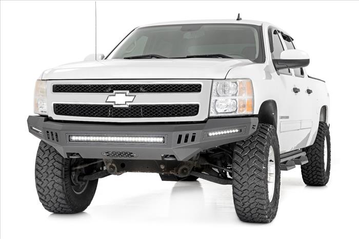 Front High Clearance Bumper Black LEDs Chevy Silverado 1500 2WD/4WD (07-13) Rough Country
