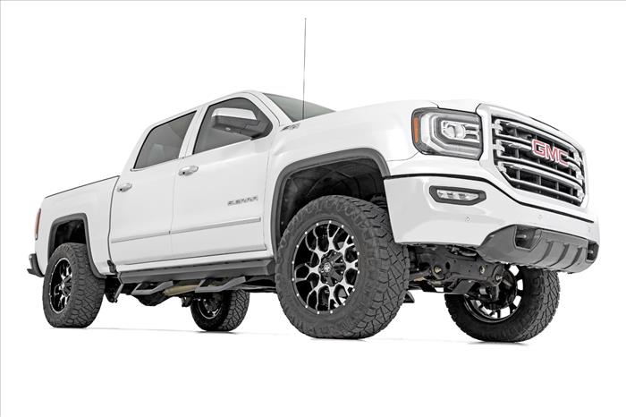 SRX2 Adj Aluminum Step Crew Cab Silverado/Sierra 1500/2500HD/3500HD (07-18 & Classic) Rough Country
