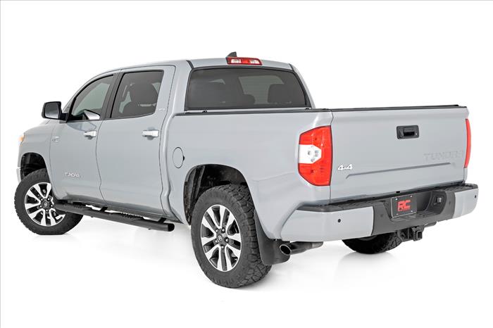 Oval Nerf Step Crew Cab Black Toyota Tundra 2WD/4WD (2007-2021) Rough Country