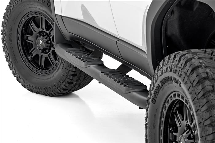 Oval Nerf Steps Black Toyota Land Cruiser 4WD (2024-2026) Rough Country