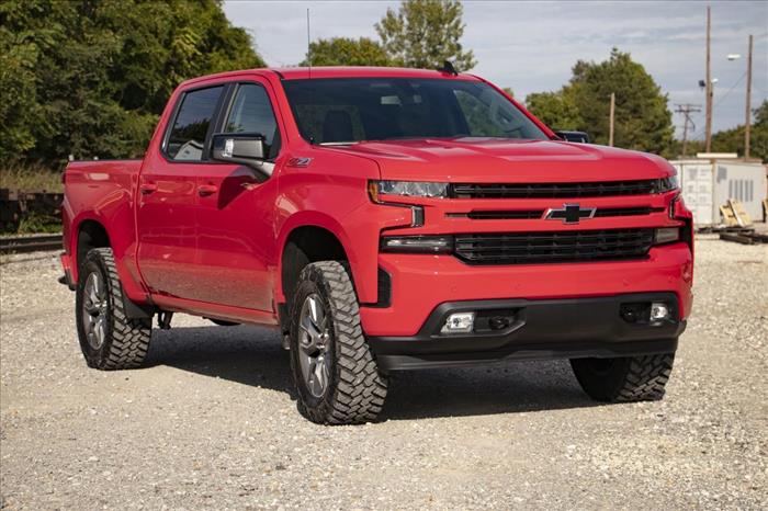 3.5 Inch Lift Kit Vertex Red Chevy Silverado 1500 2WD/4WD (2019-2024) Rough Country