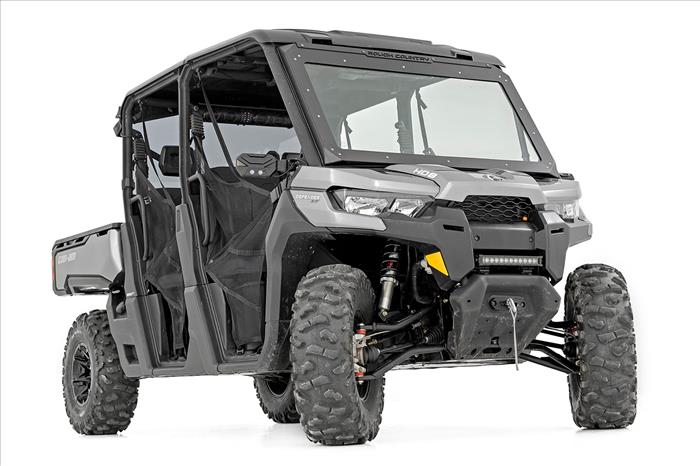 M1 Front Coil Over Shocks Ride Height Adjust Can-Am Defender HD5/HD8/HD9/HD10 Rough Country