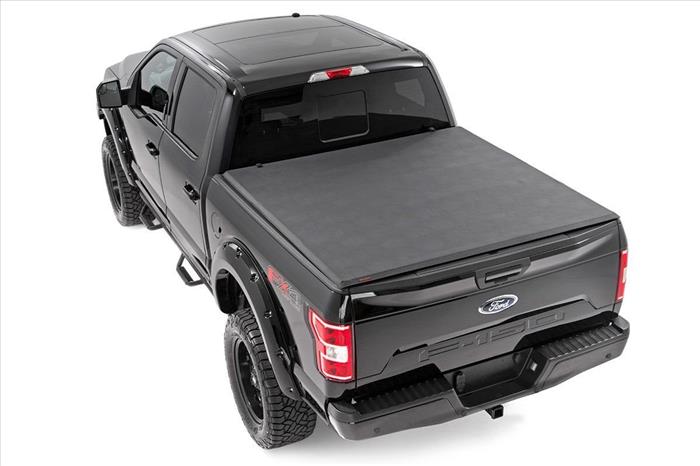 Soft Tri-Fold Bed Cover 5 Foot 7 Inch Bed Ford F-150 2WD/4WD (2001-2003) Rough Country