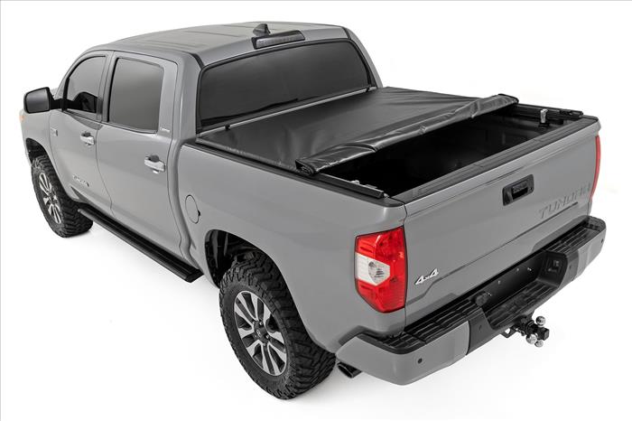 Soft Roll Up Bed Cover 6 Foot 7 Bed Toyota Tundra 2WD/4WD (2007-2021) Rough Country