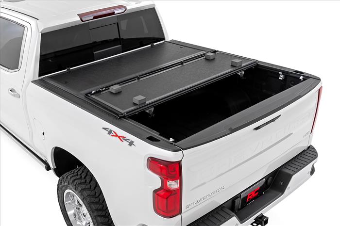 Hard Low Profile Bed Cover 6 Foot 7 Inch Bed Rail Cap Silverado/Sierra 1500/2500HD/3500HD (14-19 & Classic) Rough Country
