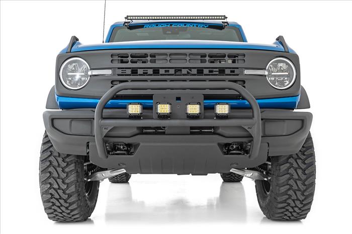 Nudge Bar 4 Inch Round Led (x4) Ford Bronco 4WD (2021-2025) Rough Country