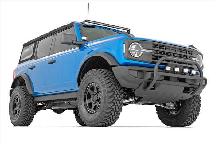 Nudge Bar 4 Inch Round Led (x4) Ford Bronco 4WD (2021-2025) Rough Country