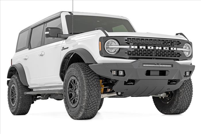 Front Bumper Modular Full Wings Flood Fog Ford Bronco 4WD (21-25) Rough Country