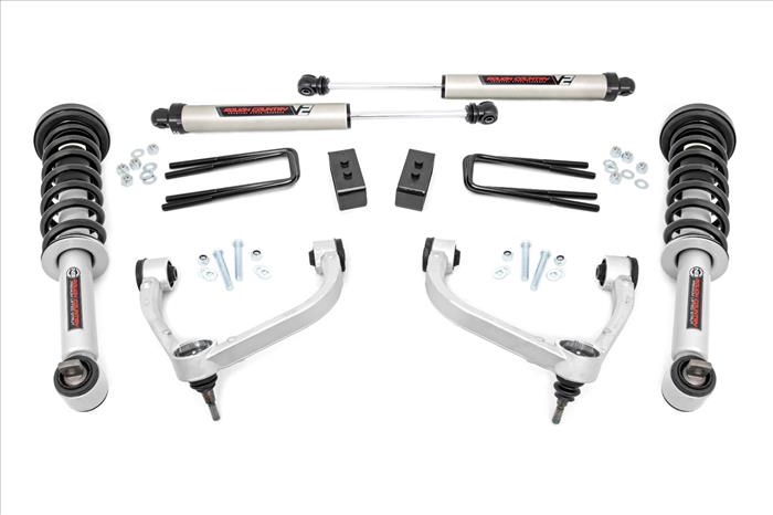 F-150 3 Inch Lift Kit Bolt On w/N3 Struts and V2 Shocks 2021 F-150 4WD Rough Country