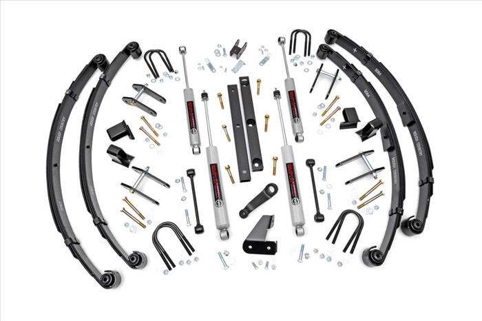 4.5 Inch Lift Kit Power Steering Jeep Wrangler YJ 4WD (1987-1995) Rough Country