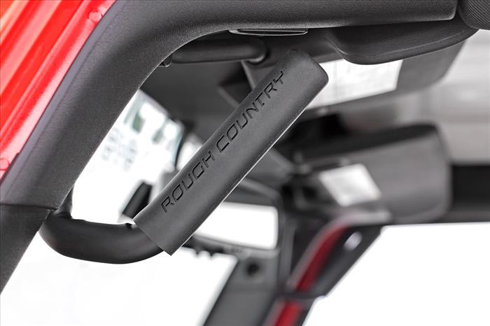 Grab Handles Steel Front Black Jeep Wrangler JK/Wrangler Unlimited (07-18) Rough Country
