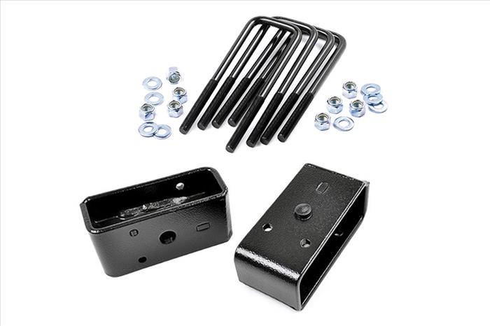 2.5 Inch Block & U-Bolt Kit Silverado/Sierra 1500 (99-25) Rough Country