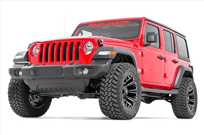 2.5 Inch Lift Kit Coils Jeep Wrangler Unlimited Rubicon 4WD (2018-2023) Rough Country