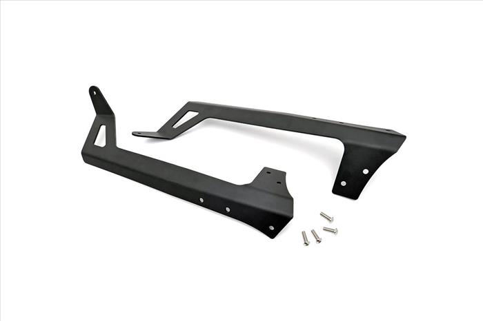 LED Light Mounts Upper Windshield 50 Inch Jeep Wrangler JK/Wrangler Unlimited (07-18) Rough Country