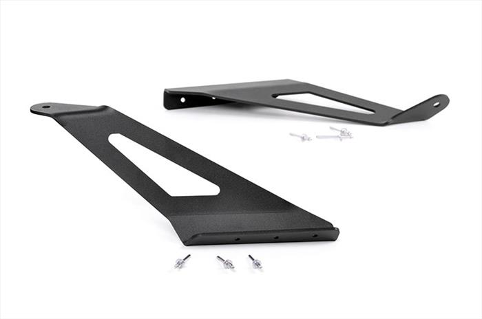 LED Light Mount Upper Windshield 50 Inch Curved Silverado/Sierra 2500HD/3500HD (15-19) Rough Country