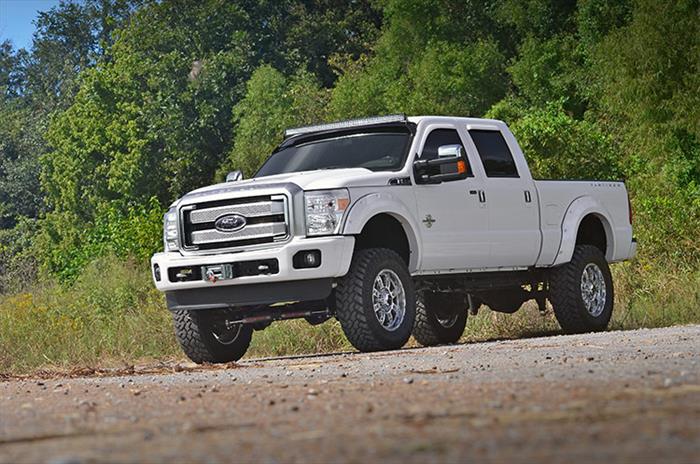 LED Light Mount Upper Windshield 54 Inch Curved Ford F-250/F-350 Super Duty (99-16) Rough Country