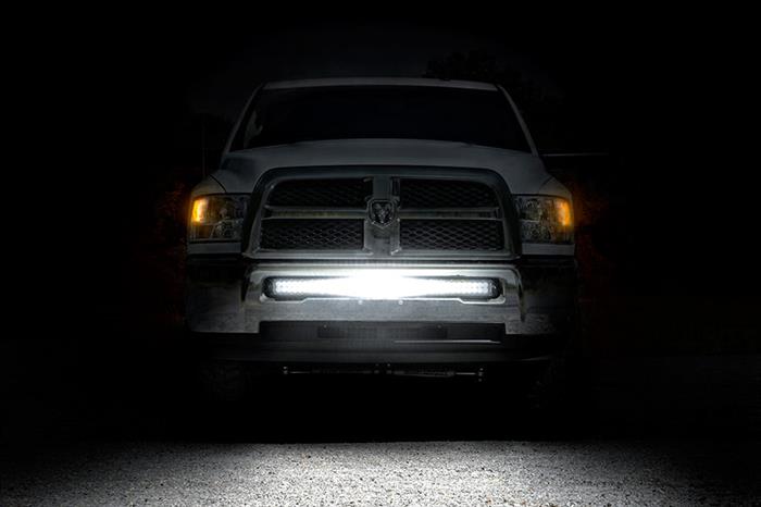 LED Light Kit Bumper Mount 40 Inch Black Dual Row Ram 2500/3500 4WD (11-18) Rough Country