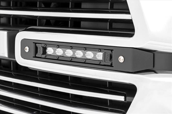 Dual 6in LED Grille Kit Black Slimline Ram 1500 2WD/4WD (2019-2024) Rough Country