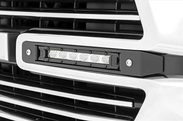 Dual 6in LED Grille Kit Chrome Slimline Ram 1500 2WD/4WD (2019-2024) Rough Country