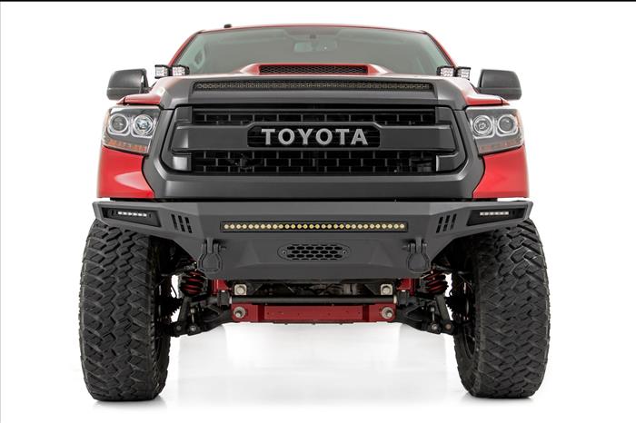 LED Light Kit Hood Bulge 40 Inch White/Amber Strip Toyota Tundra (14-21) Rough Country