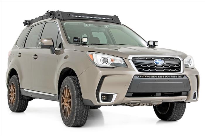 Subaru Roof Rack System w/Front Rear and Side LEDs 14-18 Subaru Forester Rough Country