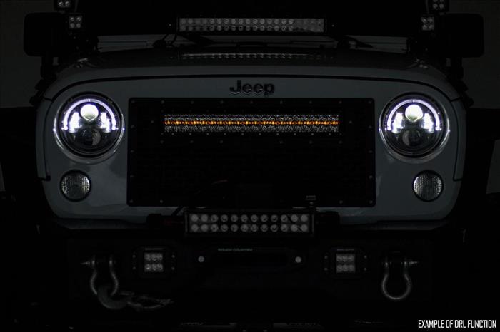20 Inch Chrome Series LED Light Bar Dual Row Amber DRL Rough Country