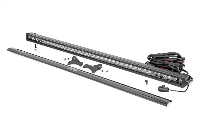LED Light Kit Roof Rack Mount 40 Inch Black Single Row Ford Bronco Sport (21-26) Rough Country
