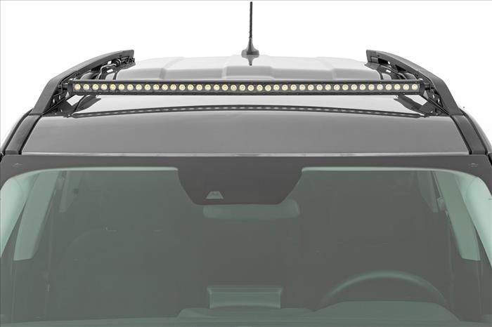 LED Light Kit Roof Rack Mount 40 Inch Black Single Row Ford Bronco Sport (21-26) Rough Country