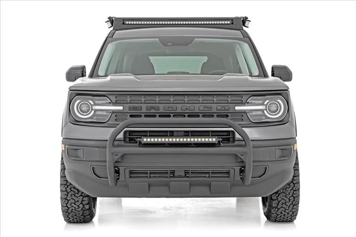 LED Light Kit Roof Rack Mount 40 Inch Black Single Row Ford Bronco Sport (21-26) Rough Country