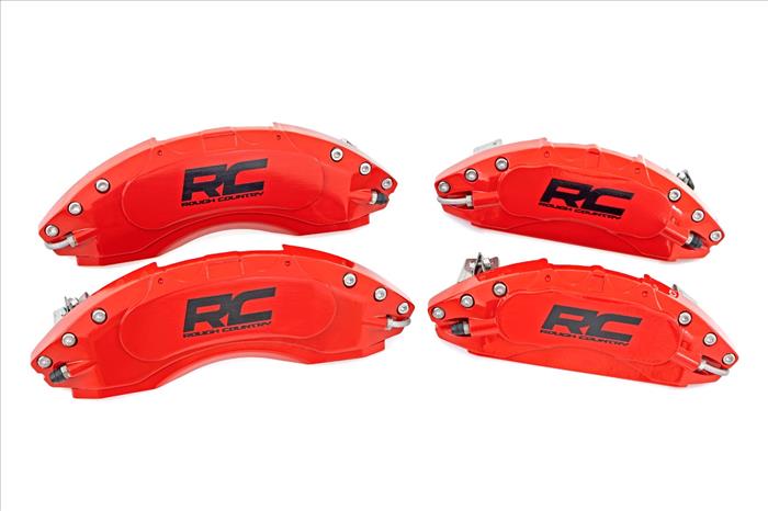 Caliper Covers Front and Rear Red Silverado/Sierra 1500 (14-18 & Classic) Rough Country