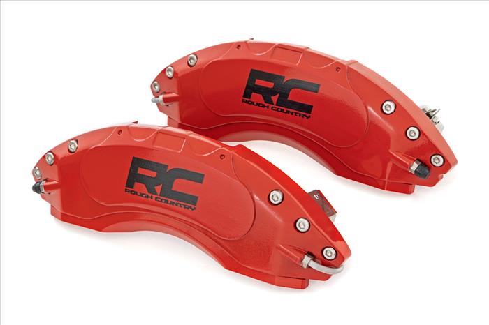 Caliper Covers Front and Rear Red Chevy/GMC Sierra 1500 (19-26)/Silverado 1500 (19-26) Rough Country