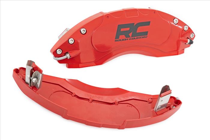 Caliper Covers Front and Rear Red Chevy/GMC Sierra 1500 (19-26)/Silverado 1500 (19-26) Rough Country