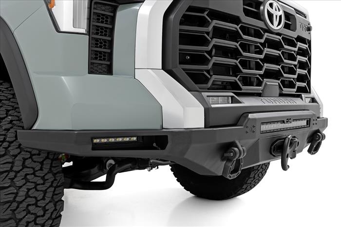Hybrid Front Bumper 12000S Black LED w/ Amber DRL Toyota Tundra (22-26) Rough Country