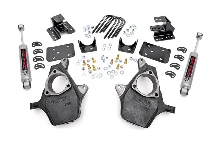 Lowering Kit Knuckle 2 Inch FR 4 Inch RR Silverado/Sierra 1500 (07-14) Rough Country