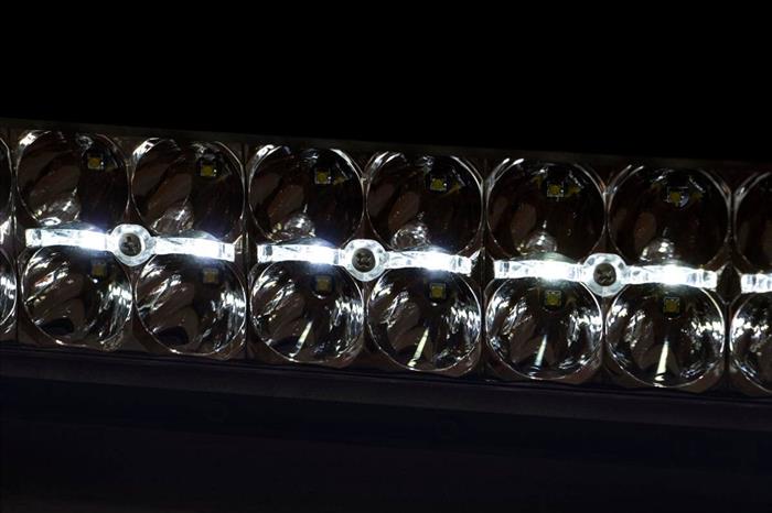30 Inch Chrome Series LED Light Bar Curved Dual Row Cool White DRL Rough Country