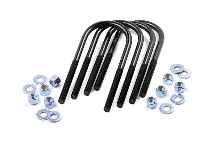 Universal U-Bolt Kit Round 1/2 Inch x 2.5 Inch x 6.75 Inch Rough Country