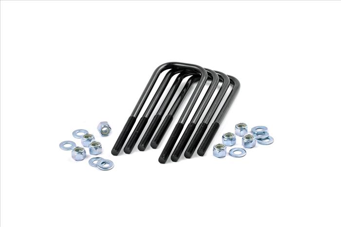 Universal U-Bolt Kit Large Radius 9/16 Inch x 3.125 Inch x 10.0 Inch Rough Country