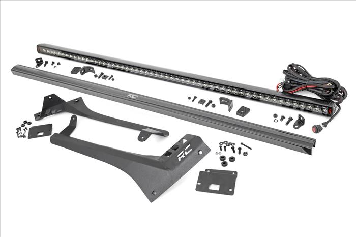 LED Light Kit Windshield 50 Inch Spectrum Single Row Jeep Gladiator JT/Wrangler JL (18-26) Rough Country