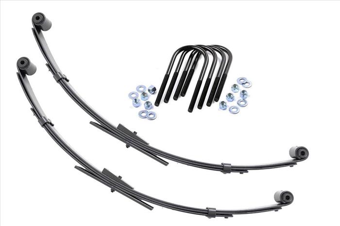 Rear Leaf Springs 2.5 Inch Lift Pair Jeep Wrangler YJ 4WD (1987-1995) Rough Country