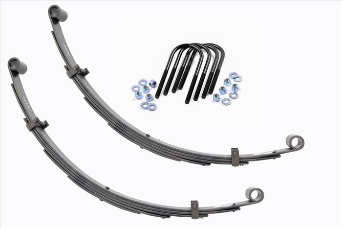 Rear Leaf Springs 4 Inch Lift Pair Toyota Land Cruiser FJ40 4WD (1964-1980) Rough Country