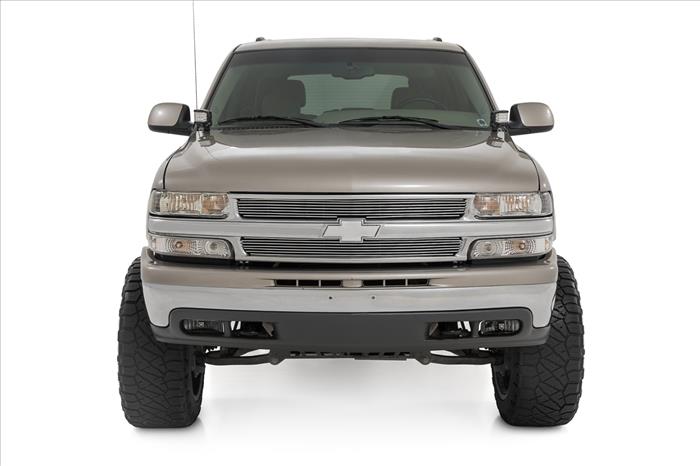 LED Light Kit Ditch Mount 2 Inch Black Pair Flood Chevy Silverado 1500 (99-06)/Tahoe (00-06) Rough Country