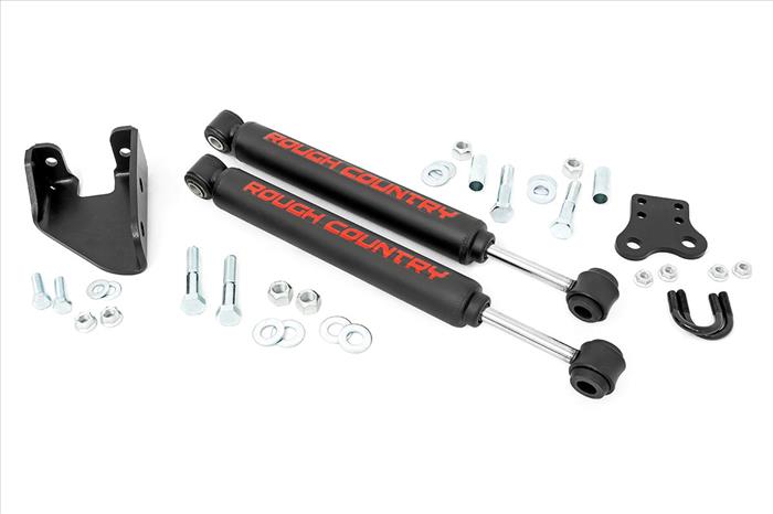 Dual Steering Stabilizer 4-6.5 Inch Lift Jeep Wrangler YJ 4WD (1987-1995) Rough Country
