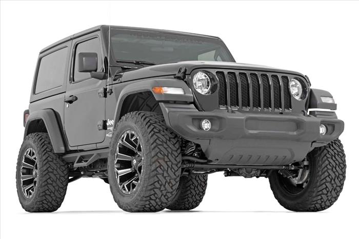 Contoured Drop Steps 2 Door Jeep Wrangler JL 4WD (2018-2026) Rough Country