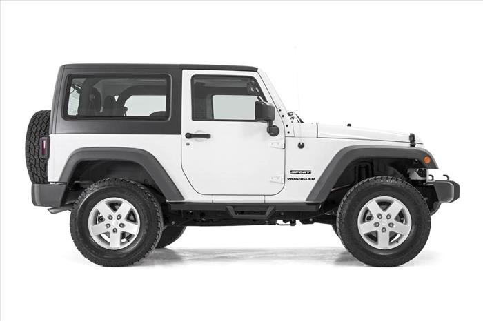 Contoured Drop Steps 2 Door Jeep Wrangler JK 4WD (2007-2018) Rough Country